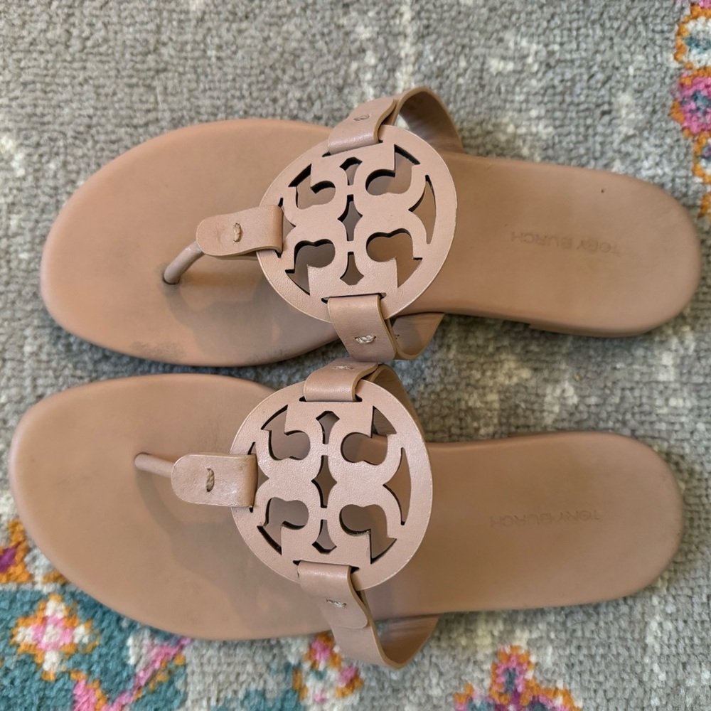 Tory Burch Miller cloud soft leather sandals 6.5